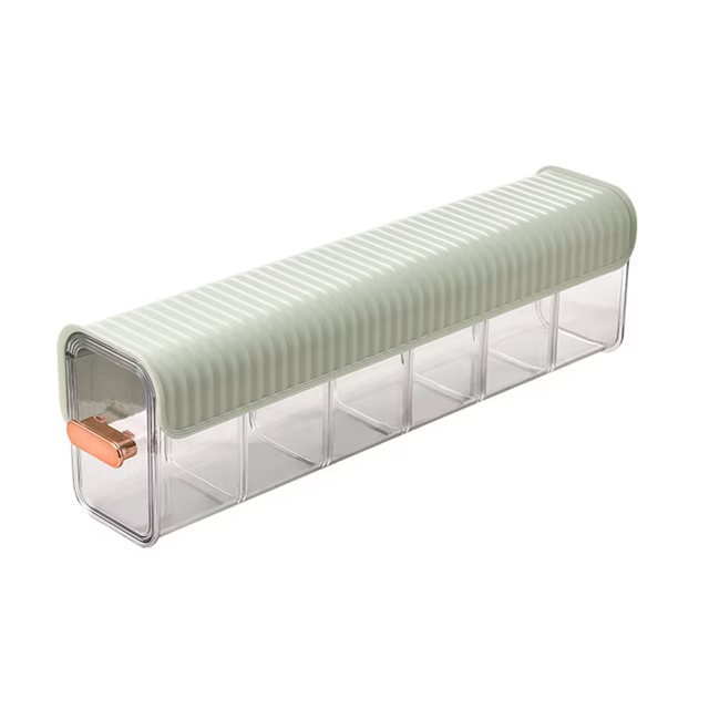 Wall Hanging Transparent Storage Box, Underwear Panties Socks Closet Organizer with Compartments for Bedroom, Green