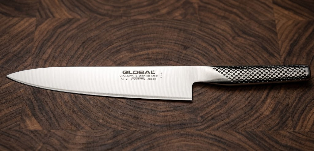 Global G-2 Chef's Knife 8 inch / 20cm, Cromova 18 Stainless Steel, Made in Japan - Haven Cart