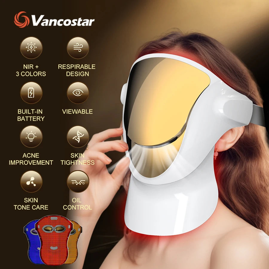 LED Face Mask Red Light Therapy