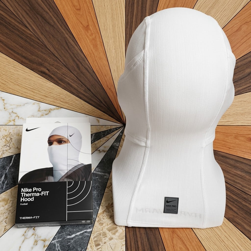 Nike Pro Therma-FIT Hyperwarm Hood Balaclava Ski Mask, White