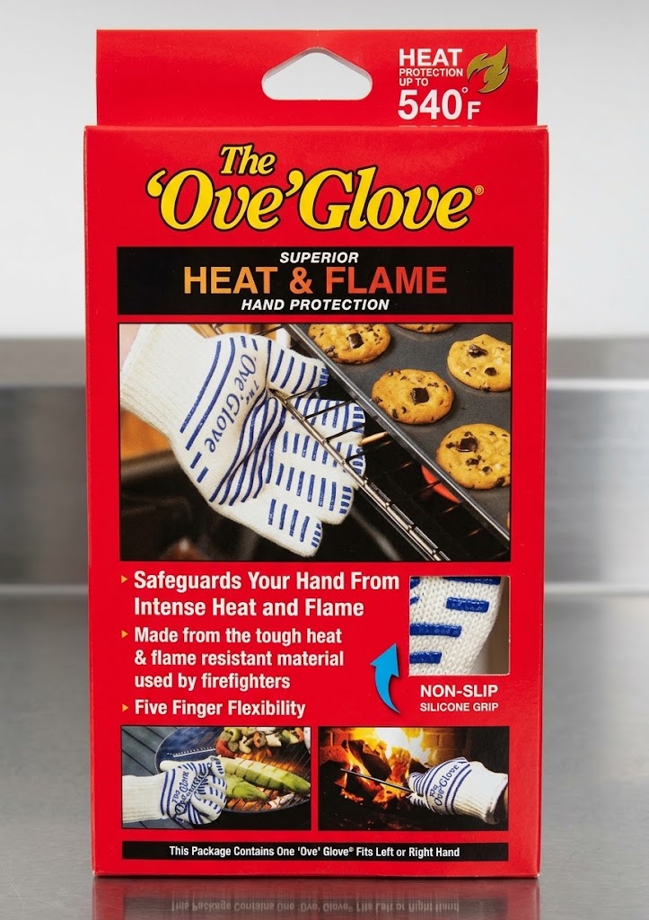The 'Ove' Glove Heavy Duty Oven Glove Heat & Flame Resistant Non-Slip Silicone Grip - New
