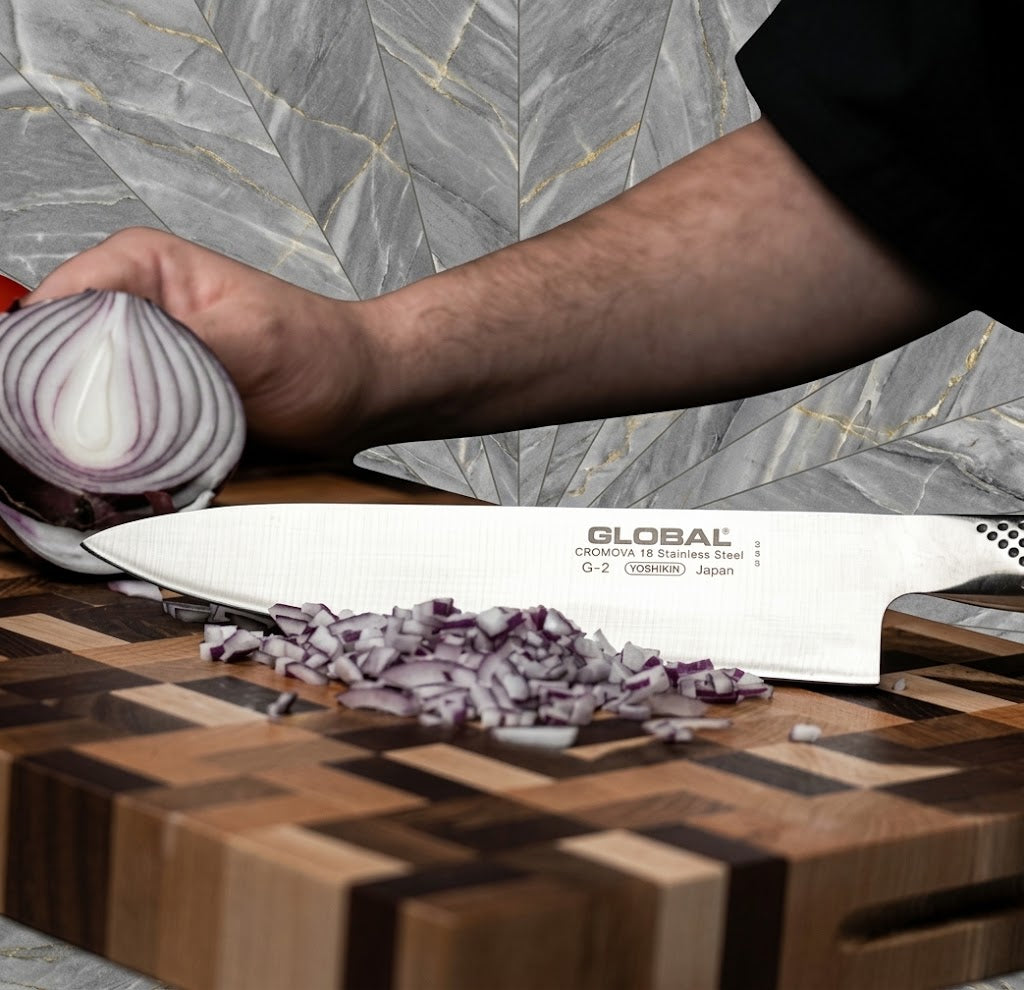 Global G-2 Chef's Knife 8 inch / 20cm, Cromova 18 Stainless Steel, Made in Japan - Haven Cart