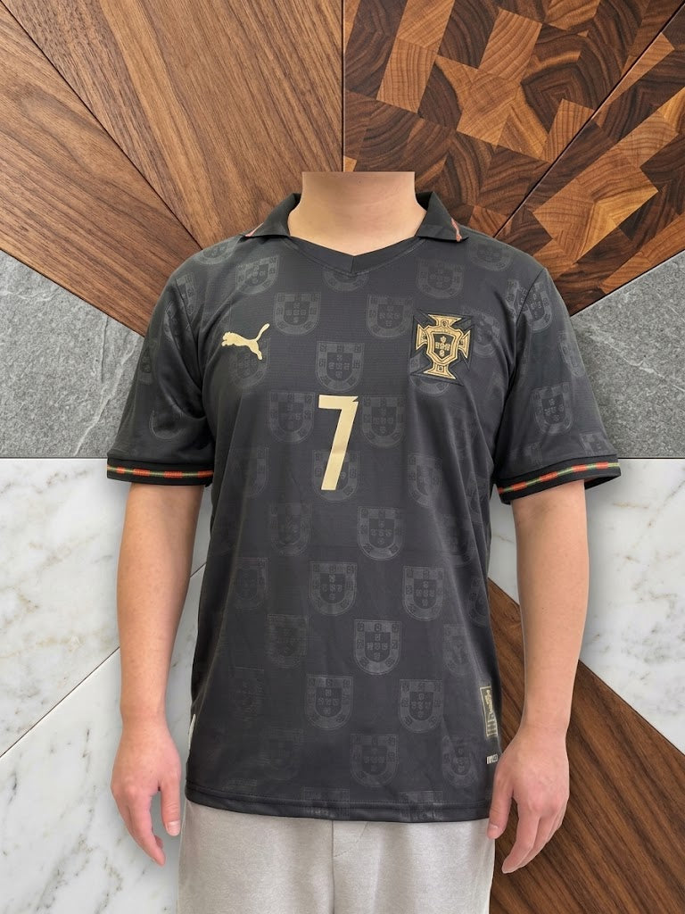 Portugal Pantera Negra Special Edition Jersey 2026 World Cup - Ronaldo #7 Player Version, Black