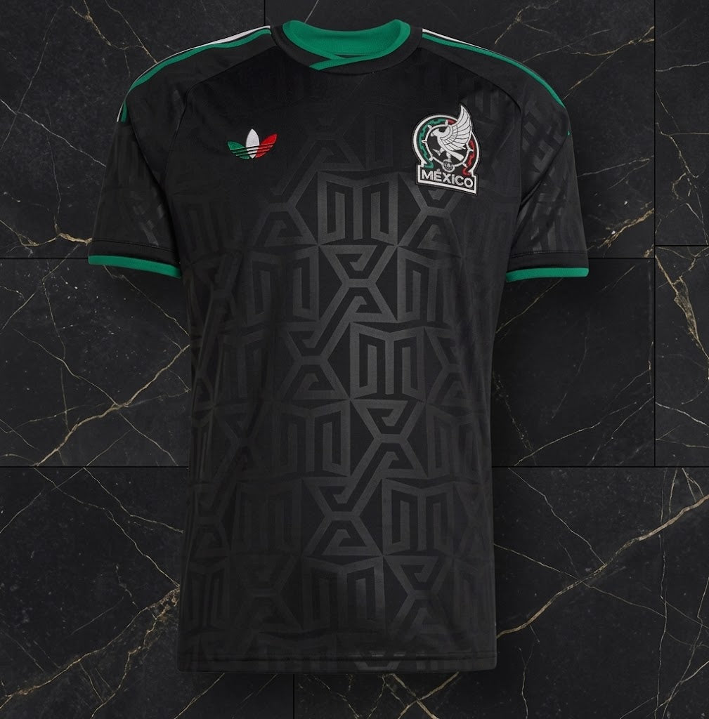 Adidas Originals Mexico Third Jersey 2026 Black & Green - Playera Original Adidas