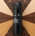 Owala FreeSip Insulated Stainless Steel Water Bottle with Built-In Straw, 24 oz (710ml), Very Very Dark