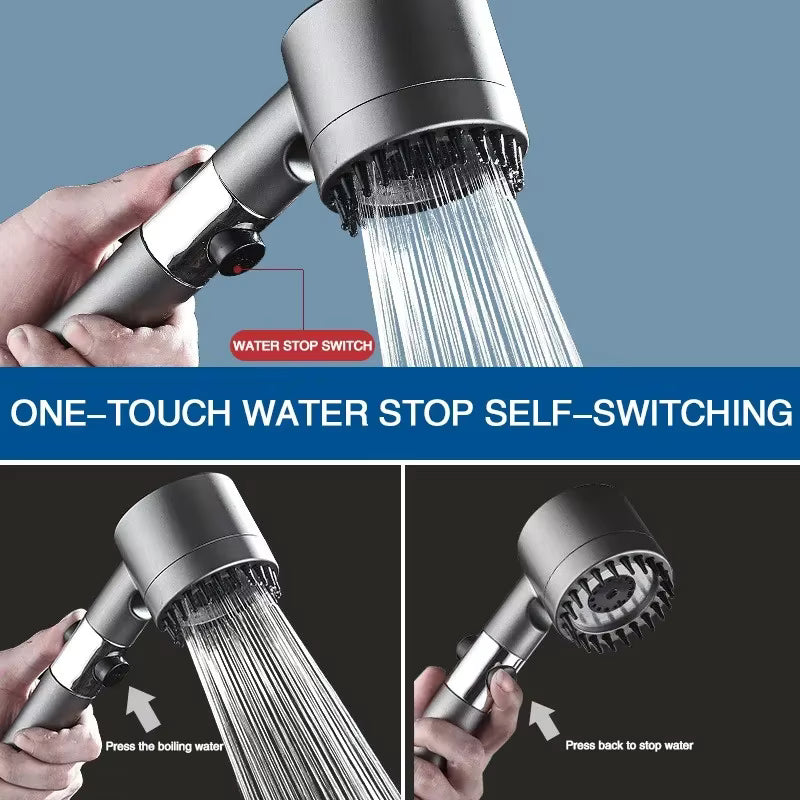 3 Handheld Modes Filter Shower Head