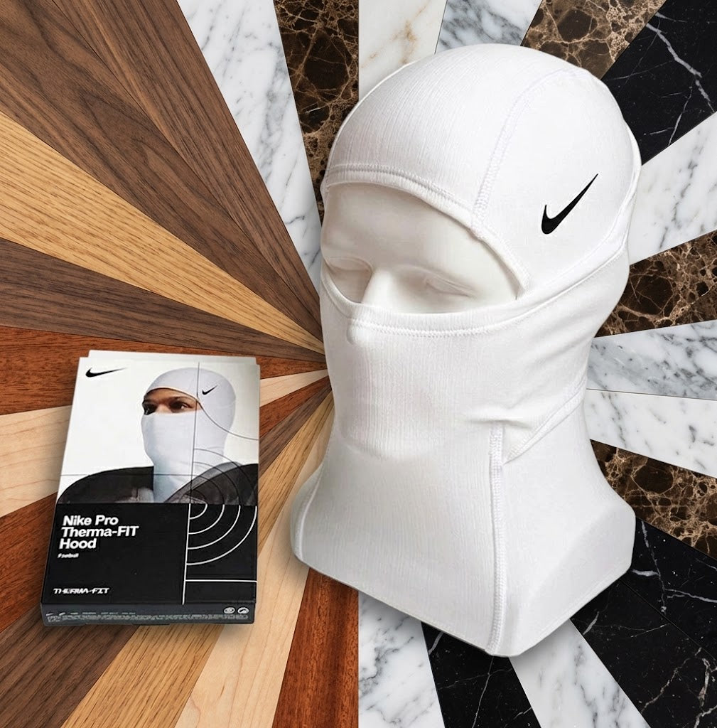 Nike Pro Therma-FIT Hyperwarm Hood Balaclava Ski Mask, White