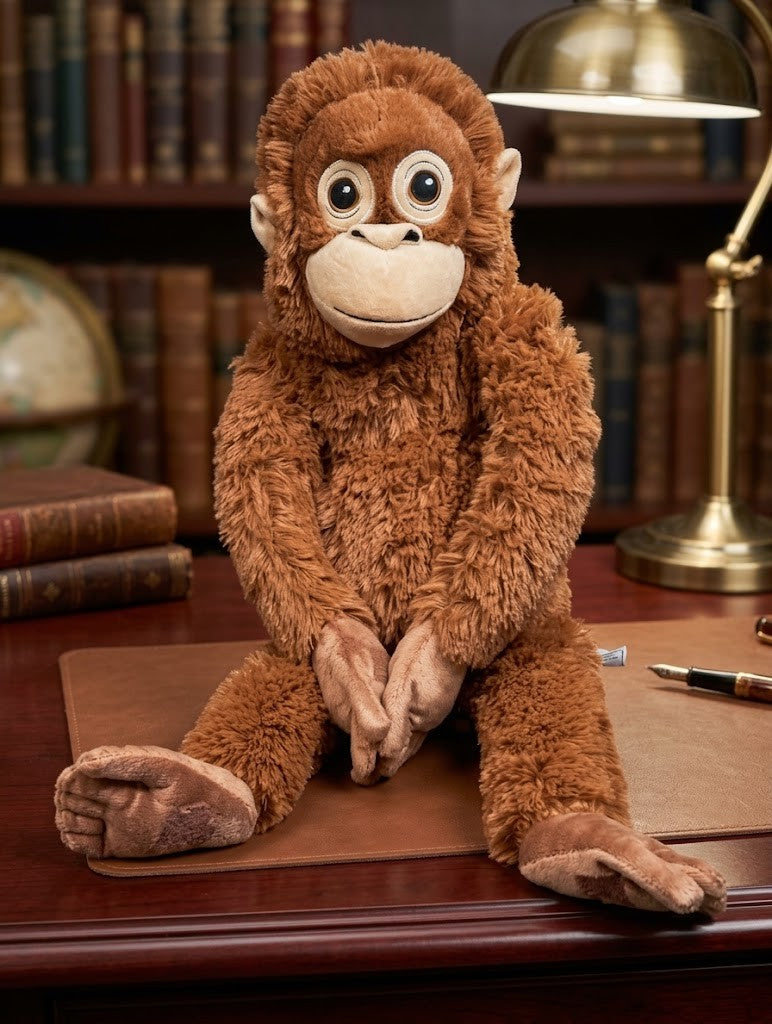 IKEA Djungelskog Large Plush Orangutan Monkey Stuffed Animal 24" Brown - New - Haven Cart
