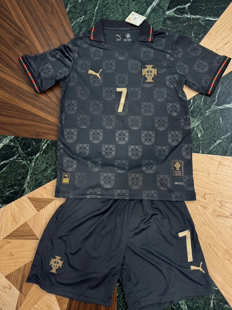 Portugal Pantera Negra Special Edition Jersey 2026 World Cup - Ronaldo #7 Player Version, Black