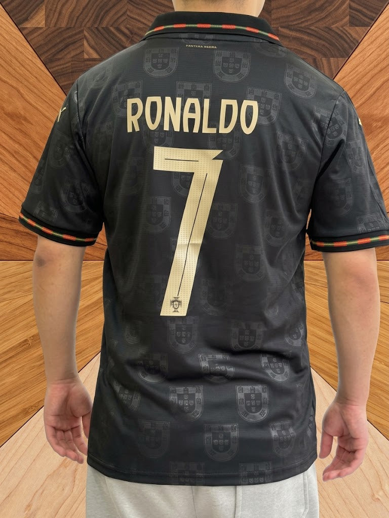 Portugal Pantera Negra Special Edition Jersey 2026 World Cup - Ronaldo #7 Player Version, Black