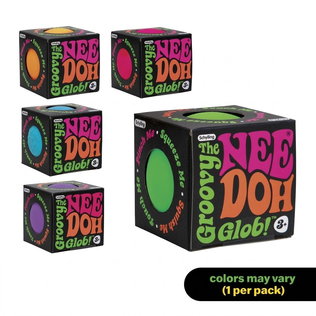 Schylling Nee Doh The Groovy Glob Squeeze Stress Ball | Colors Vary | Ages 3+