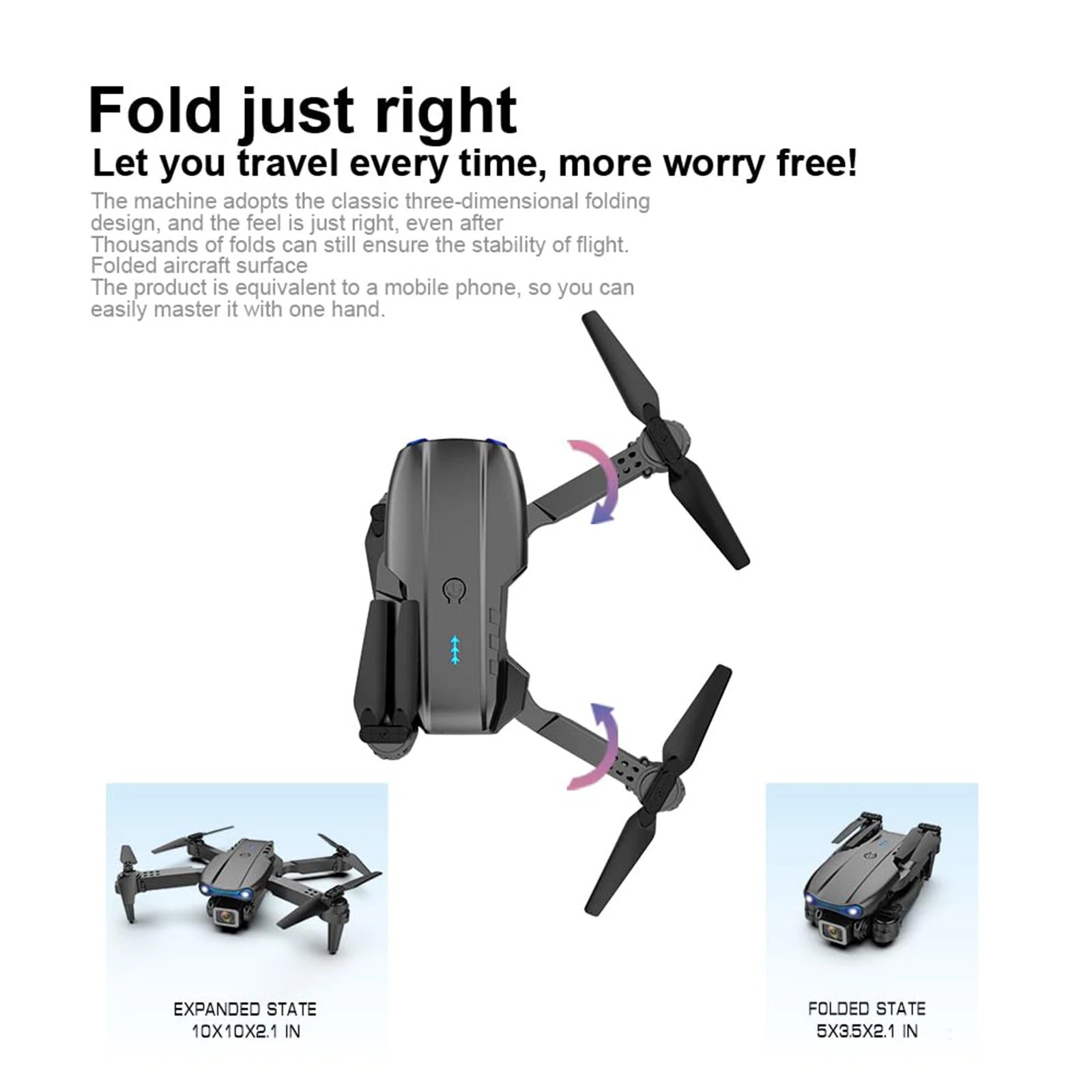 E99 HD Dual Camera RC Drone