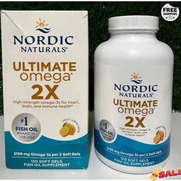 Nordic Naturals Ultimate Omega 2X, Lemon Flavor, 2150 mg Omega-3 - 120 Soft Gels