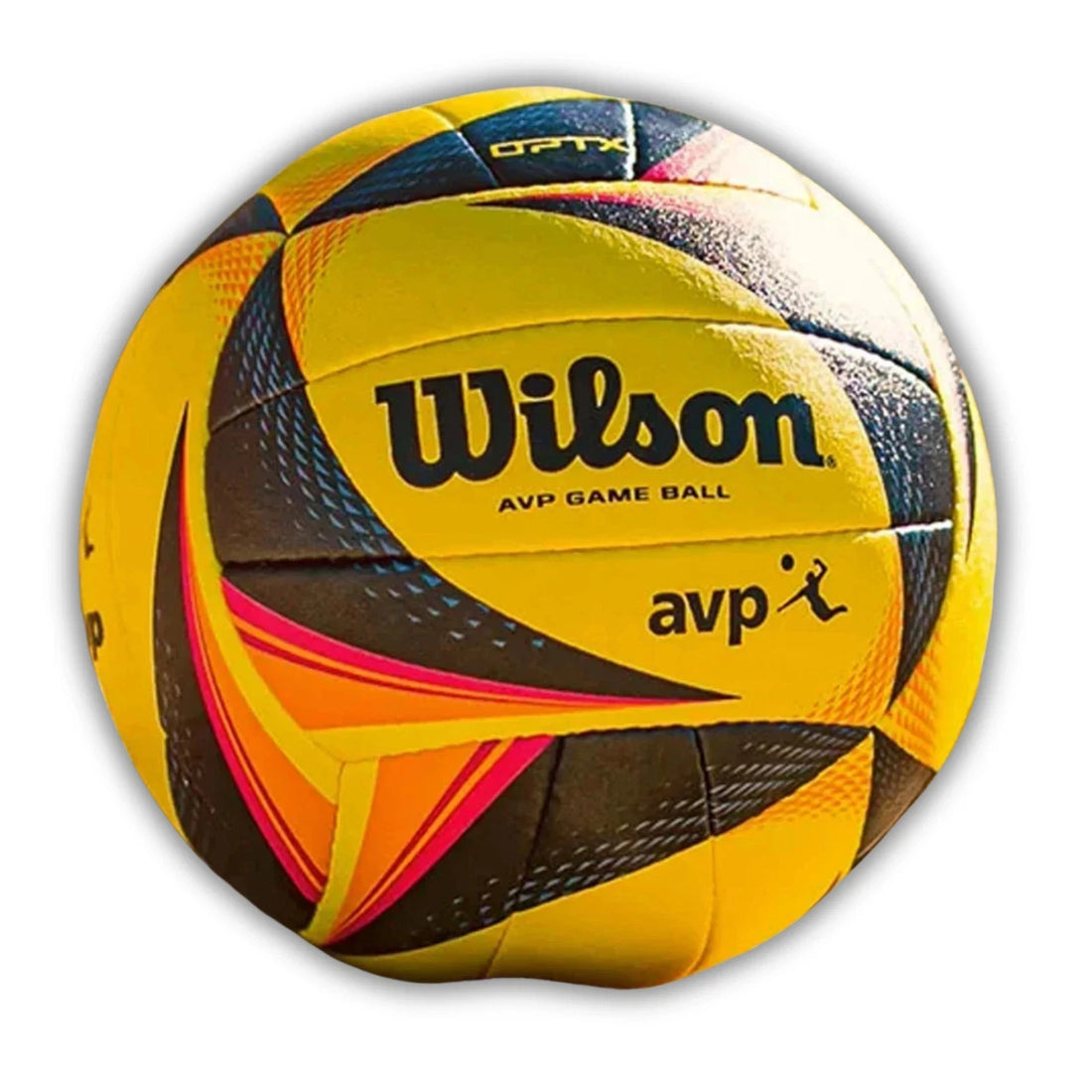 Wilson OPTX AVP Official GB Beach Volleyball - Black/Yellow