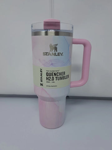 Stanley 40 oz Stainless Steel H2.0 Tumbler Target Exclusive - Pink Tulle