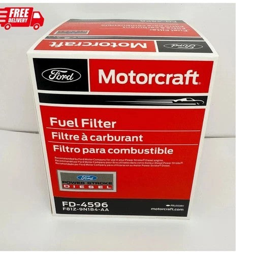 Motorcraft FD-4596 Fuel Filter / Water Fuel Separator for Ford 7.3L Power Stroke Diesel (F81Z-9N184-AA)