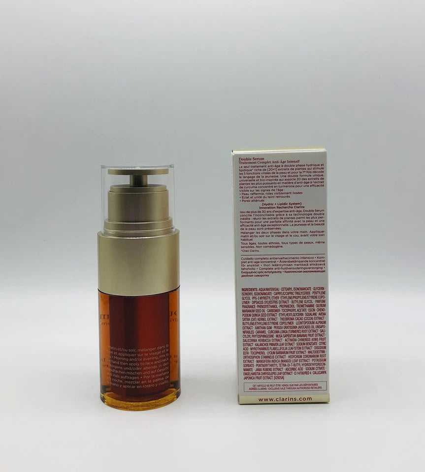 Clarins Double Serum Anti Age Complete Age Control Concentrate 1.6 oz NIB