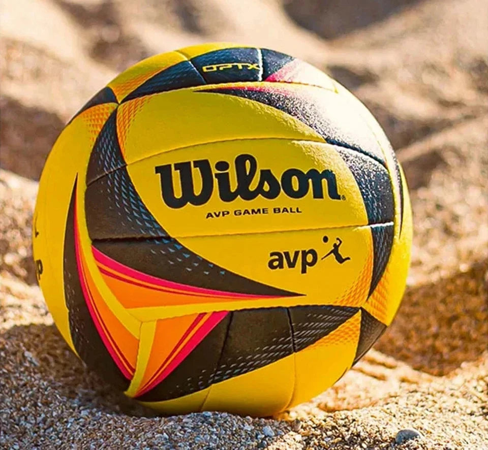 Wilson OPTX AVP Official GB Beach Volleyball - Black/Yellow