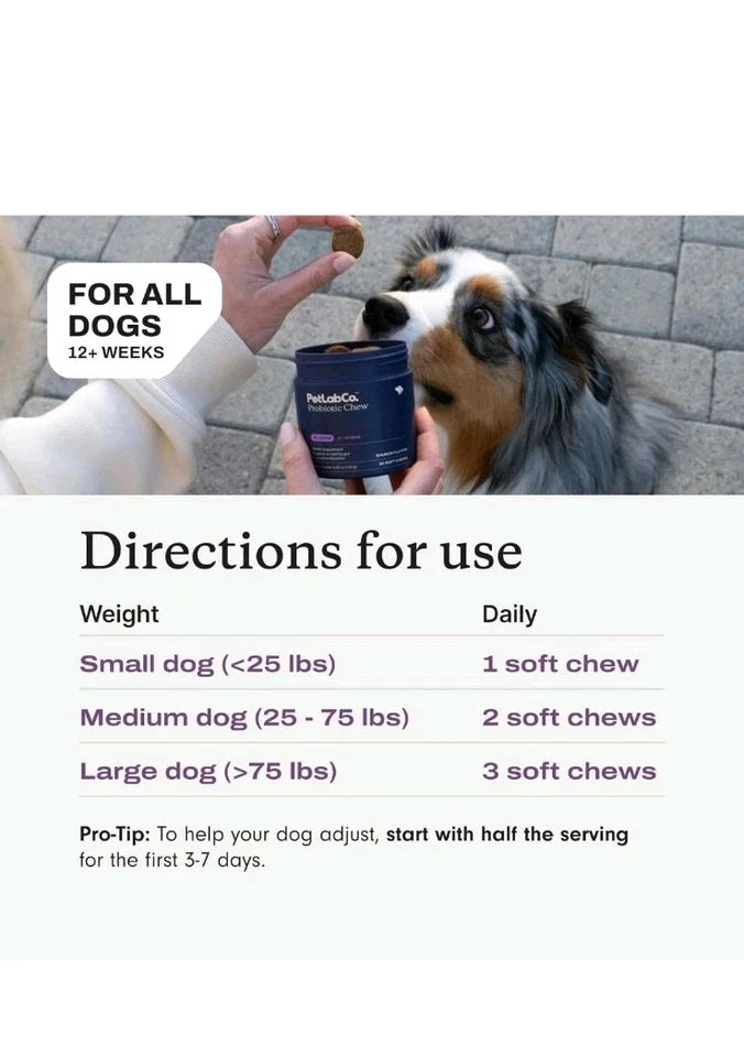 PetLab Co. (PetLabCo.) ALLERGY & IMMUNE Probiotic Soft Chew For Dogs (30 Pork)