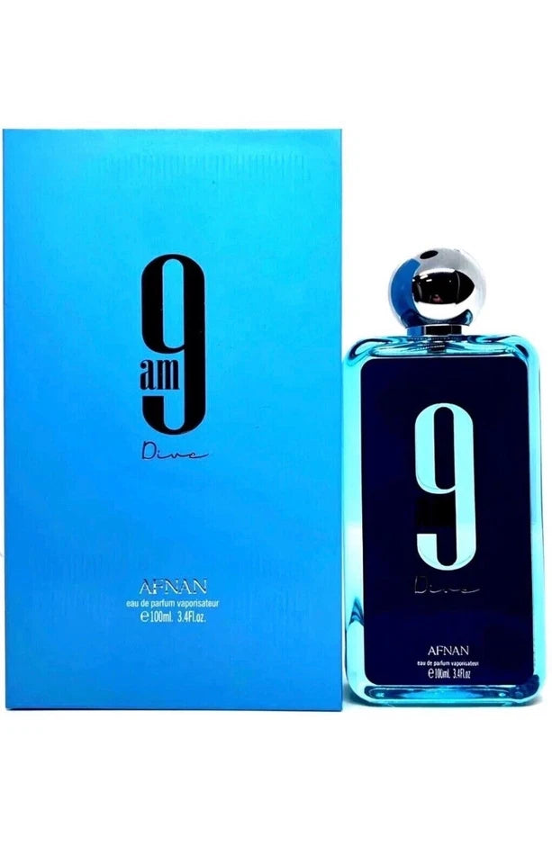 Afnan 9AM Dive Perfumes EDP 3.4 Oz 100 ML For Unisex USA Seller