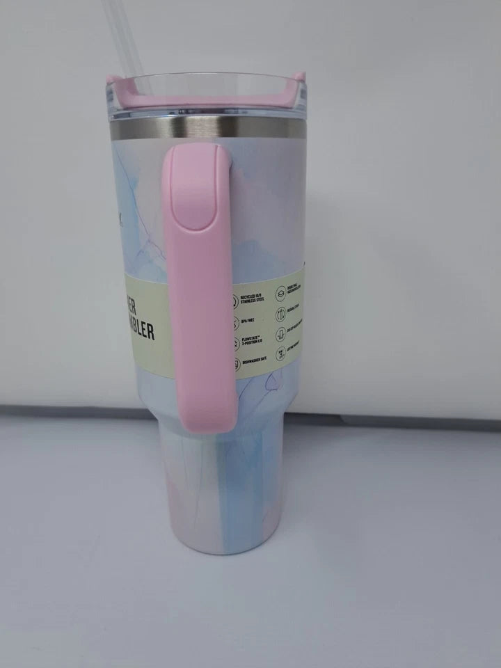 Stanley 40 oz Stainless Steel H2.0 Tumbler Target Exclusive - Pink Tulle